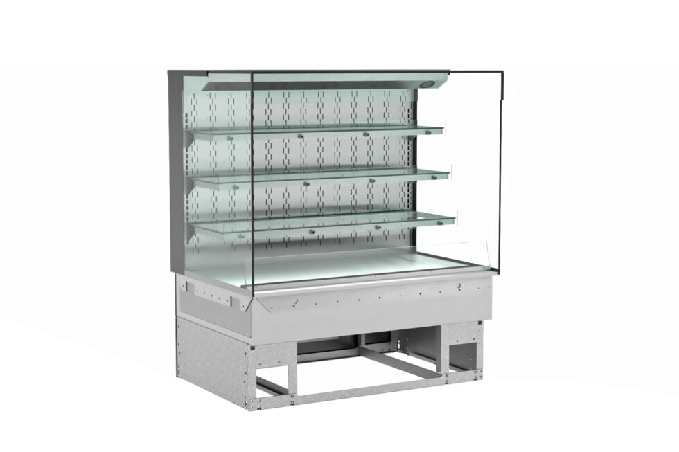 Reveal® Self-Service Heated Slide In Counter Case, 35-3/4"W x 33"D x 35-3/8"H