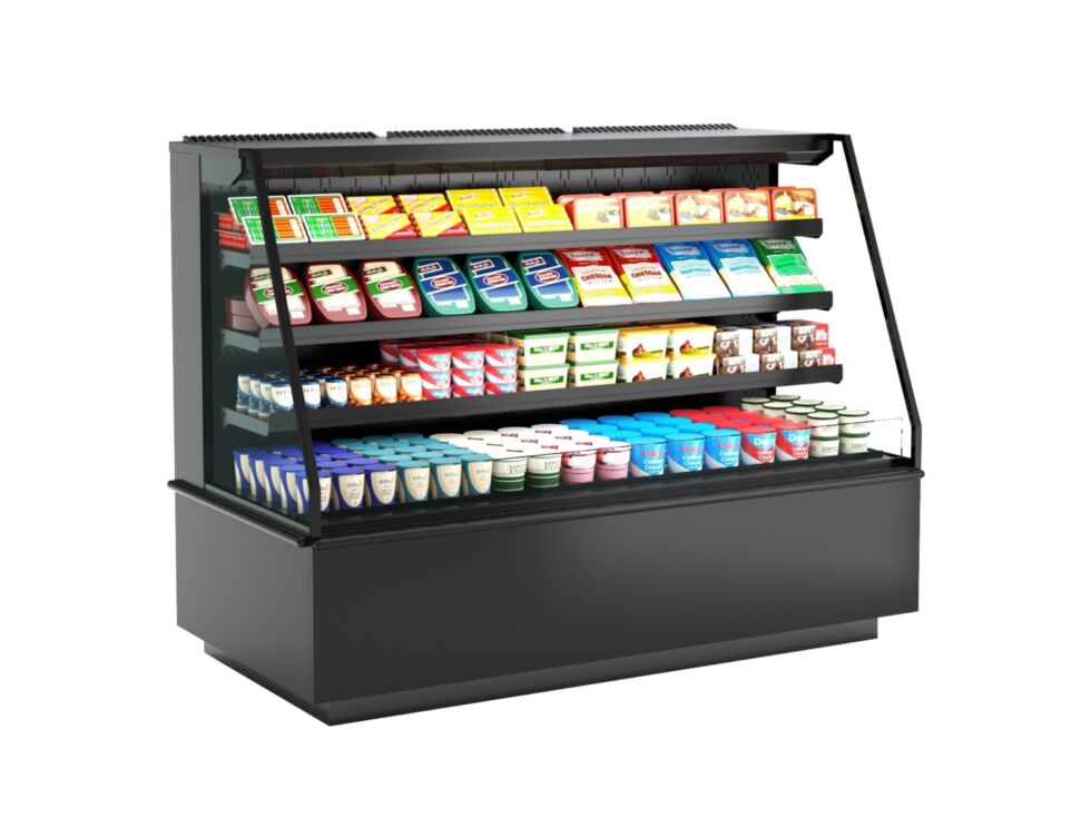 Blend® Refrigerated Self-Service End Cap, 71-3/4"W x 34-3/8"D x 55-3/8"H