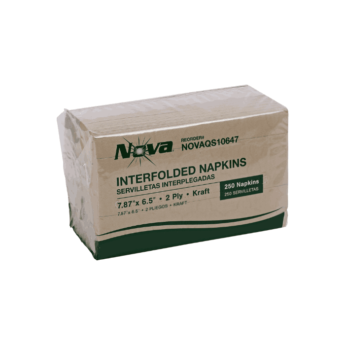 Kraft 2-Ply Interfolded Dispenser Napkin