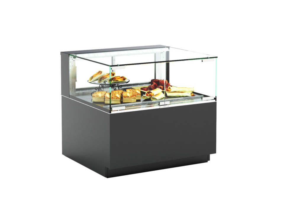 Reveal® Service Heated Display Case, freestanding, 35-3/4"W x 33"D x 32-7/8"H