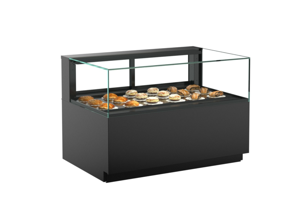 Reveal® Service Non-Refrigerated Display Case, freestanding, 35-3/4"W x 33"D x 32-7/8"H