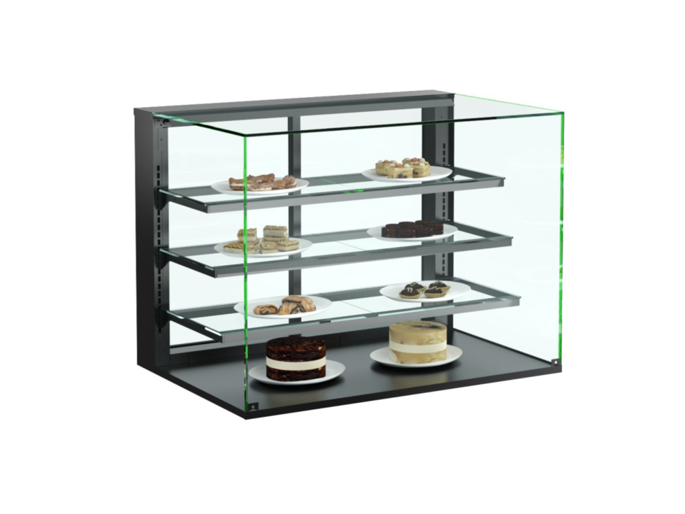 Reveal® Service Non-Refrigerated Display Case, countertop, 35-3/4"W x 32-5/8"D x 35-3/8"H