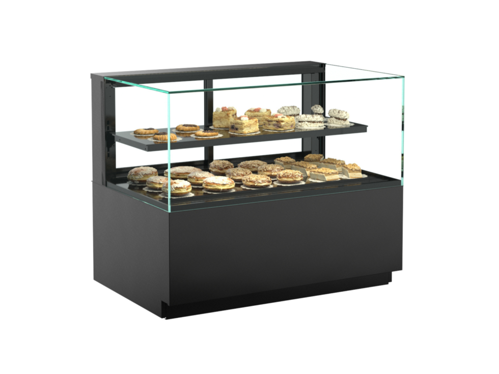 Reveal® Service Non-Refrigerated Display Case, freestanding, 35-3/4"W x 33"D x 39-5/8"H