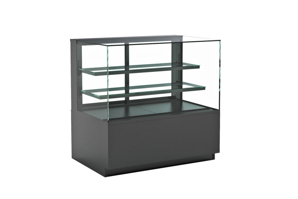 Reveal® Service Non-Refrigerated Display Case, freestanding, 35-3/4"W x 33"D x 47-1/8"H
