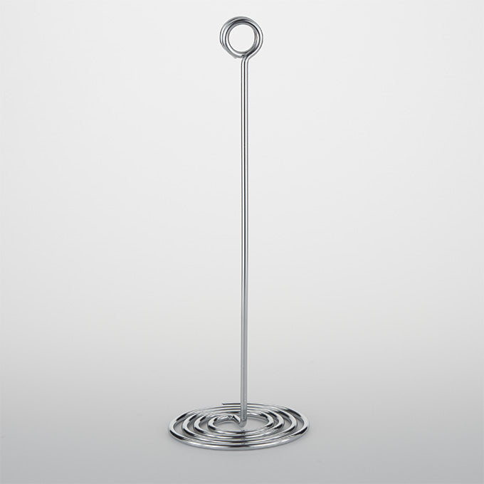 12"H Chrome Swirl Base Number Stand