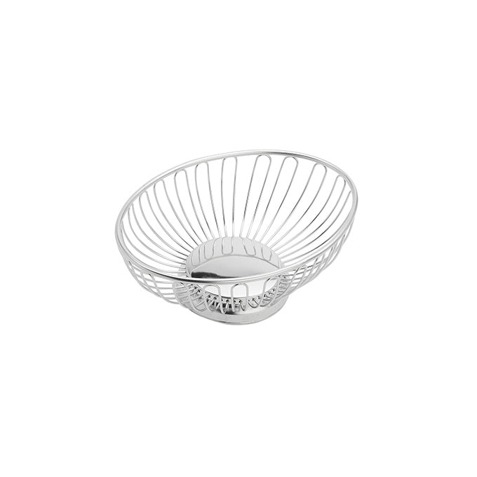 8-1/4" x 5-1/8" Oval Stainless Steel Basket