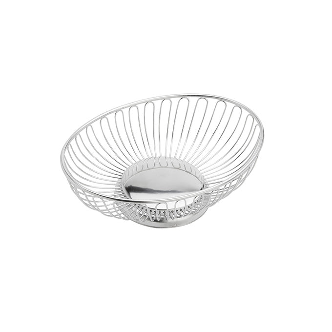 9" x 5-7/8" Oval Stainless Steel Basket