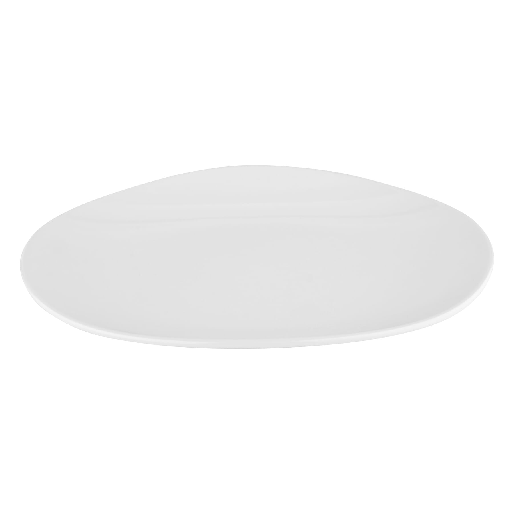 Osslo 15" x 11" Flared Oval Platter, White