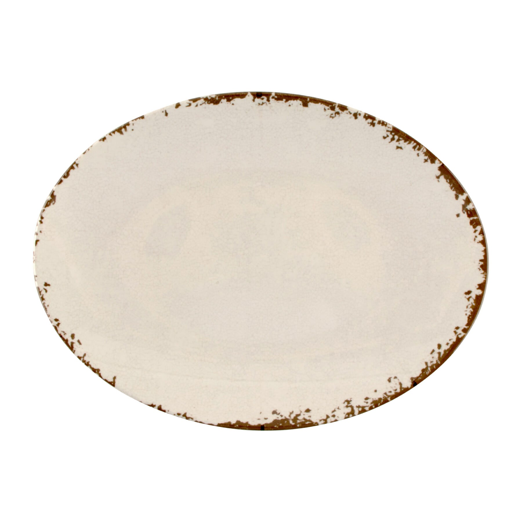 Osslo 17.75" x 13" Flared Oval Platter, Tuscan