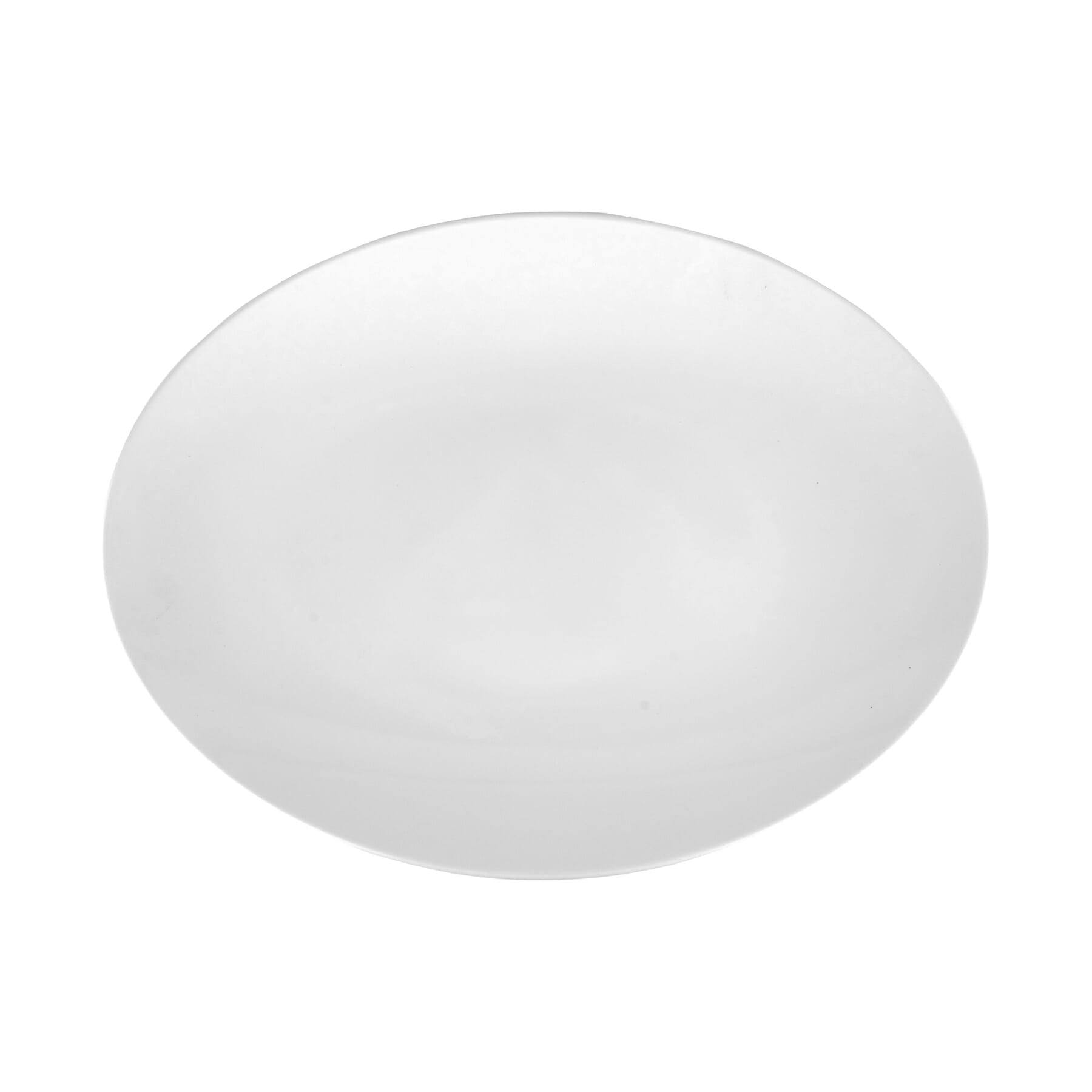 Osslo 17.75" x 13" Flared Oval Platter, White