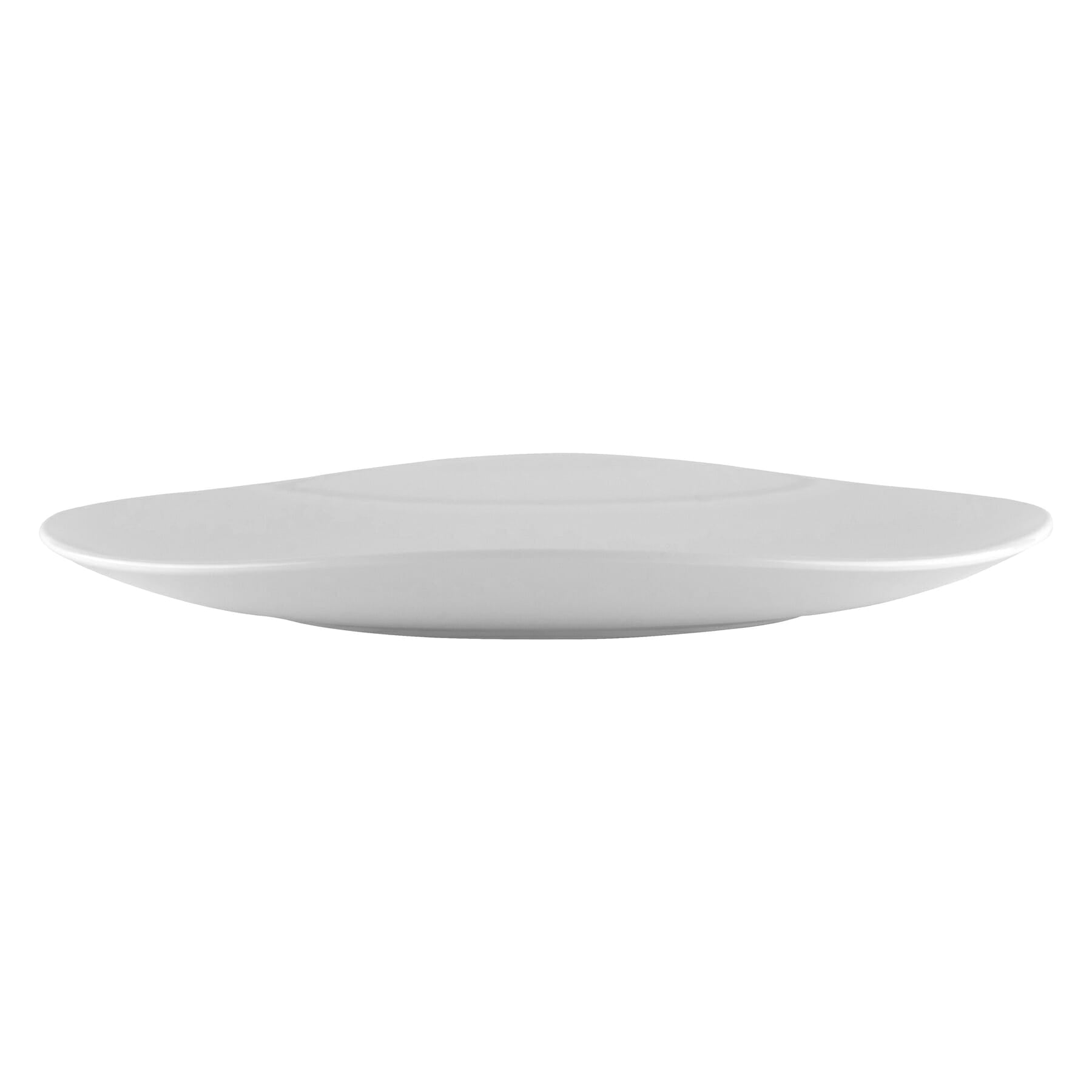 Osslo 17.75" x 13" Flared Oval Platter, White