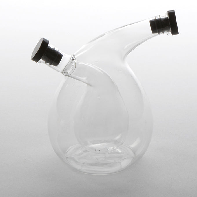 13.5 oz. / 3 oz. Dual Chamber Glass Oil and Vinegar Cruet