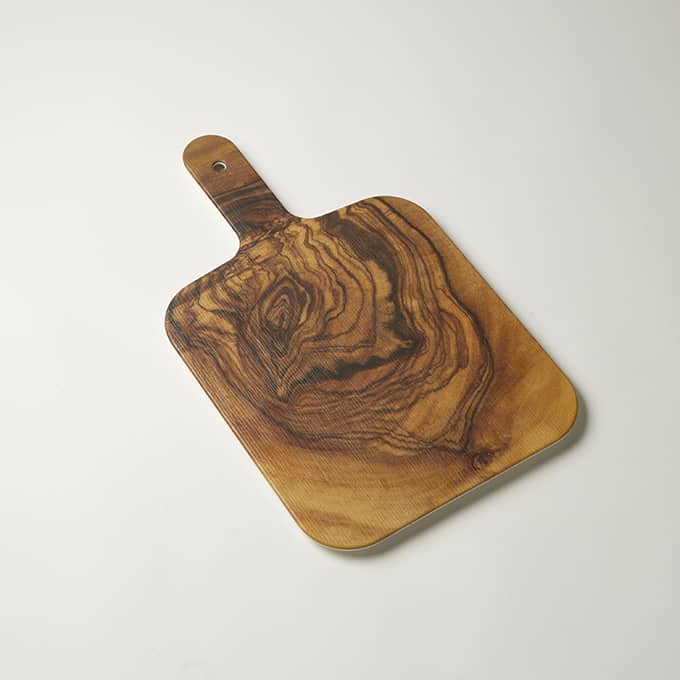 Naturals™ 10" x 9" Melamine Serving Peel, Olive Wood