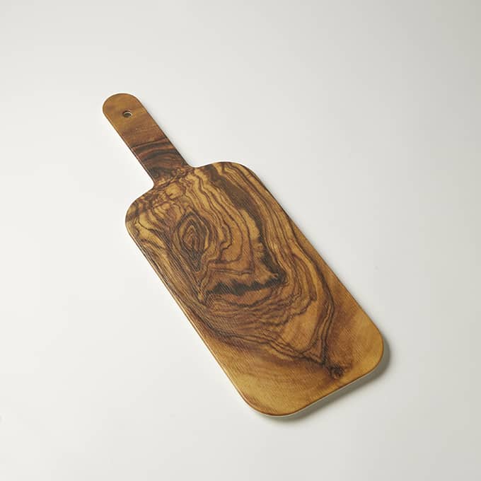Naturals™ 12" x 6" Melamine Serving Peel, Olive Wood