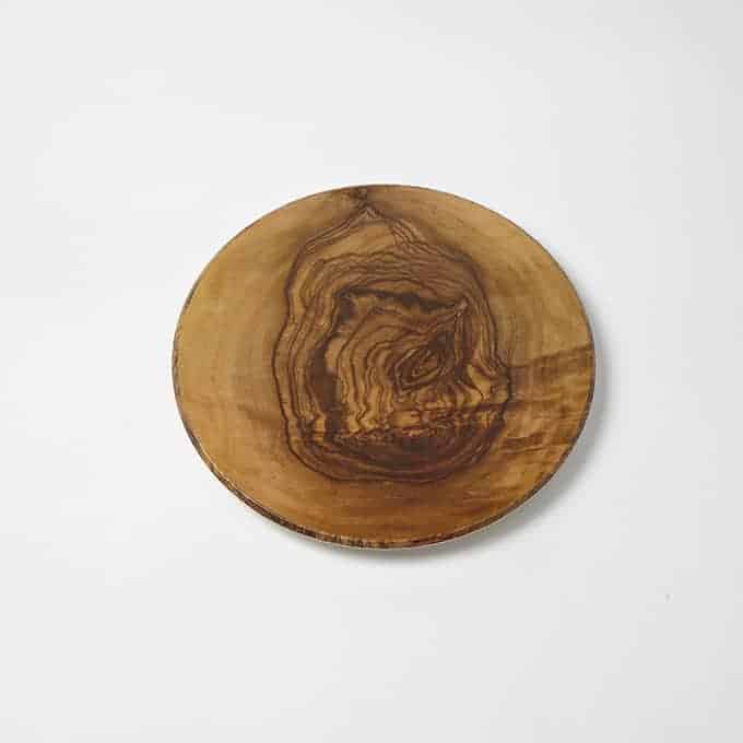 Naturals™ 14" Round Melamine Platter, Olive Wood