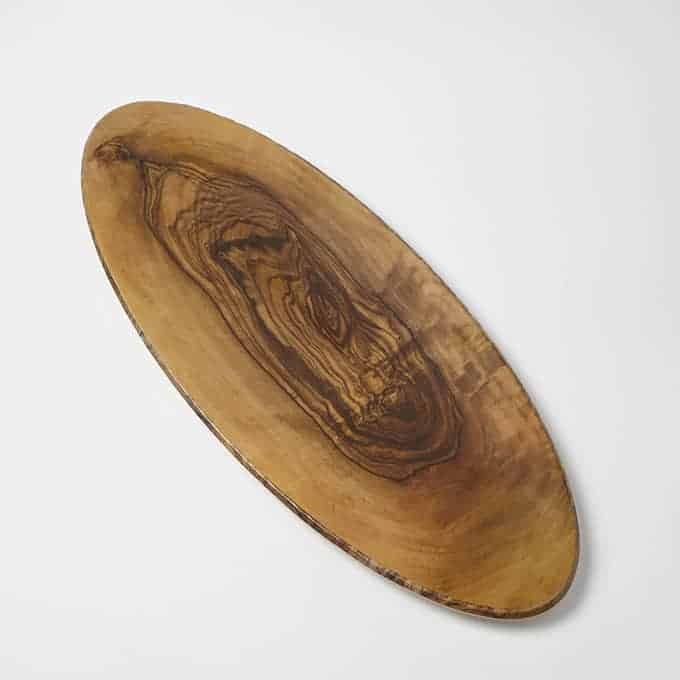Naturals™ 25-1/2" x 10-1/4" Oval Melamine Platter, Olive Wood
