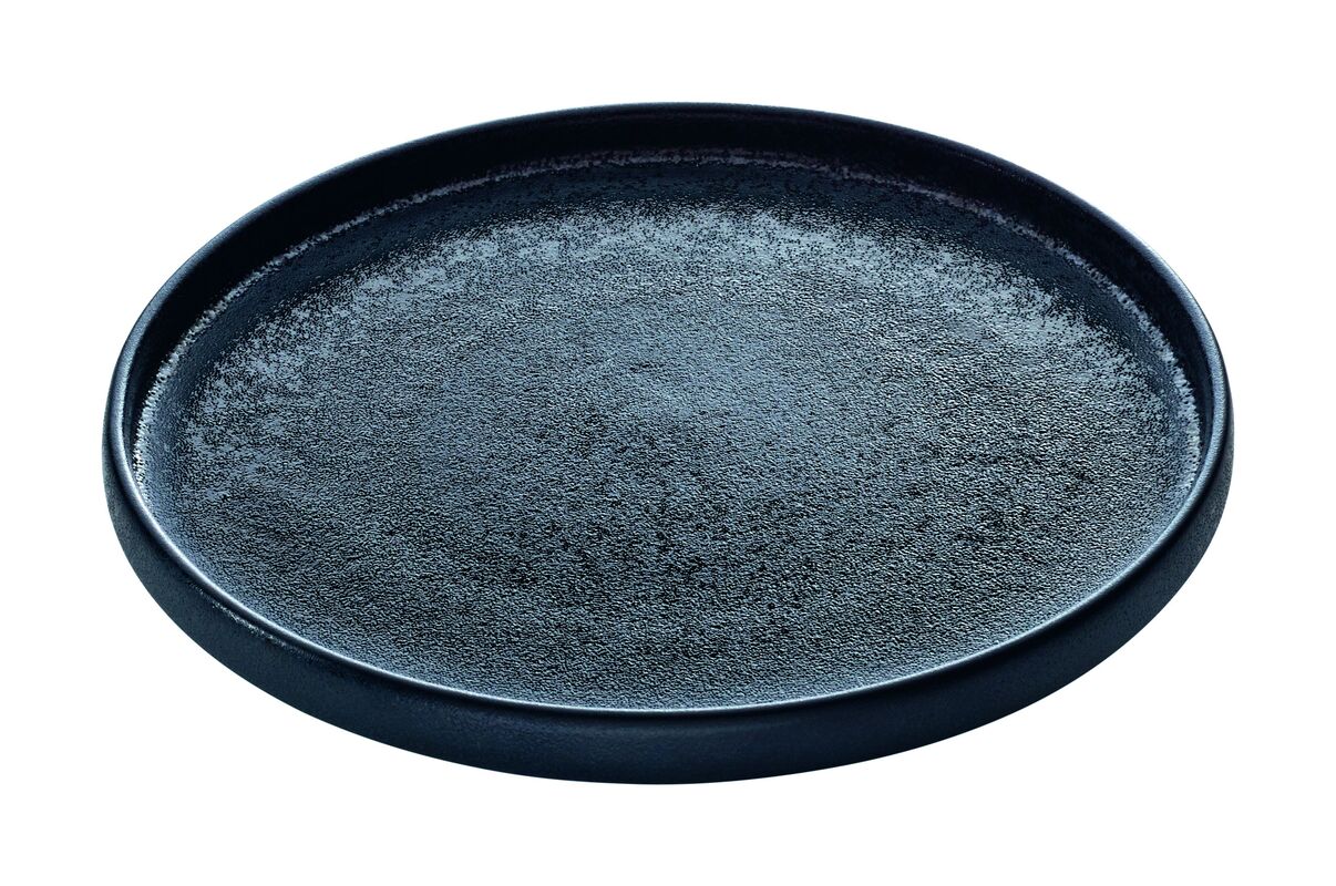 Nara Plate, 8-1/4", Black