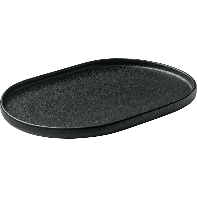 Nara Platter, 11.8" x 7.9", Black