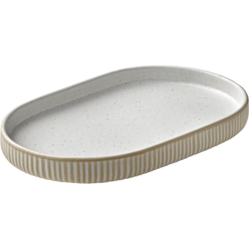 Nara Platter, 7.1" x 4.3", White