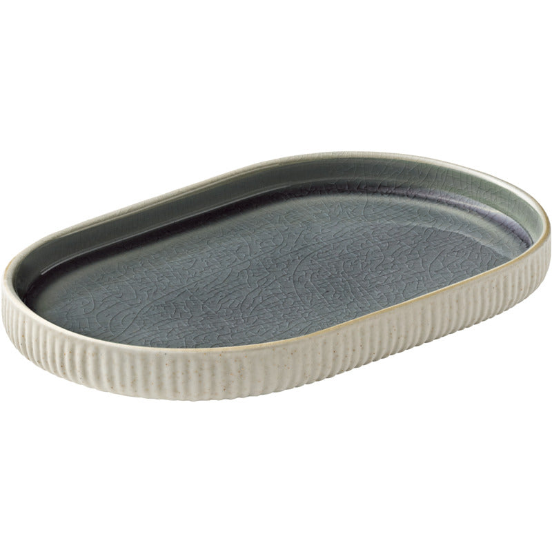 Nara Platter, 7.1" x 4.3", Grey