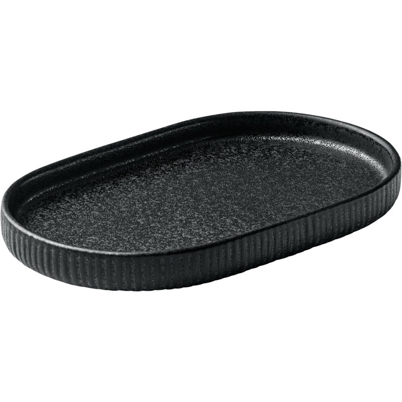 Nara Platter, 7.1" x 4.3", Black