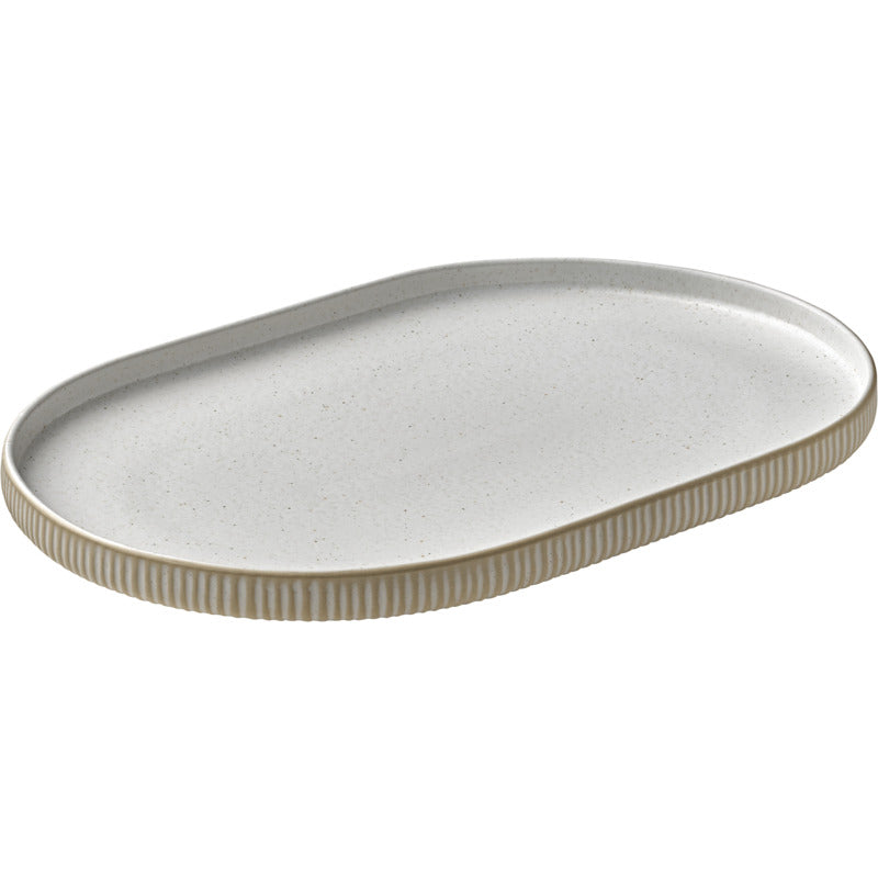 Nara Platter, 11.8" x 7.9", White