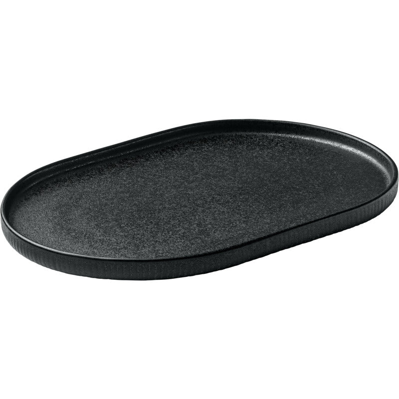 Nara Platter, 11.8" x 7.9", Black
