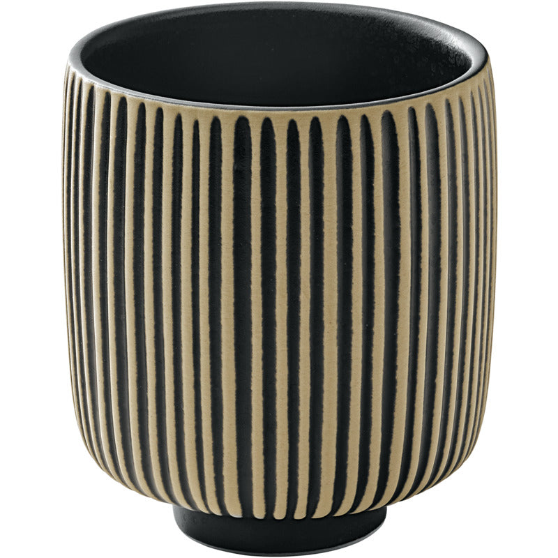 Nara Mug, 10.7 oz, Black/White