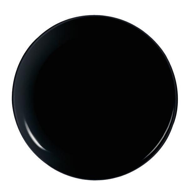 Evolutions Black 12.5" Pizza Plate