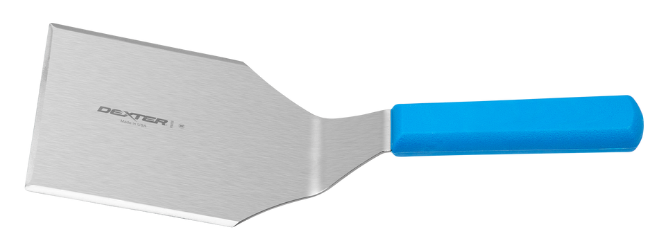 Basics® Hamburger Turner, 5", Heat-Resistant Blue Handle