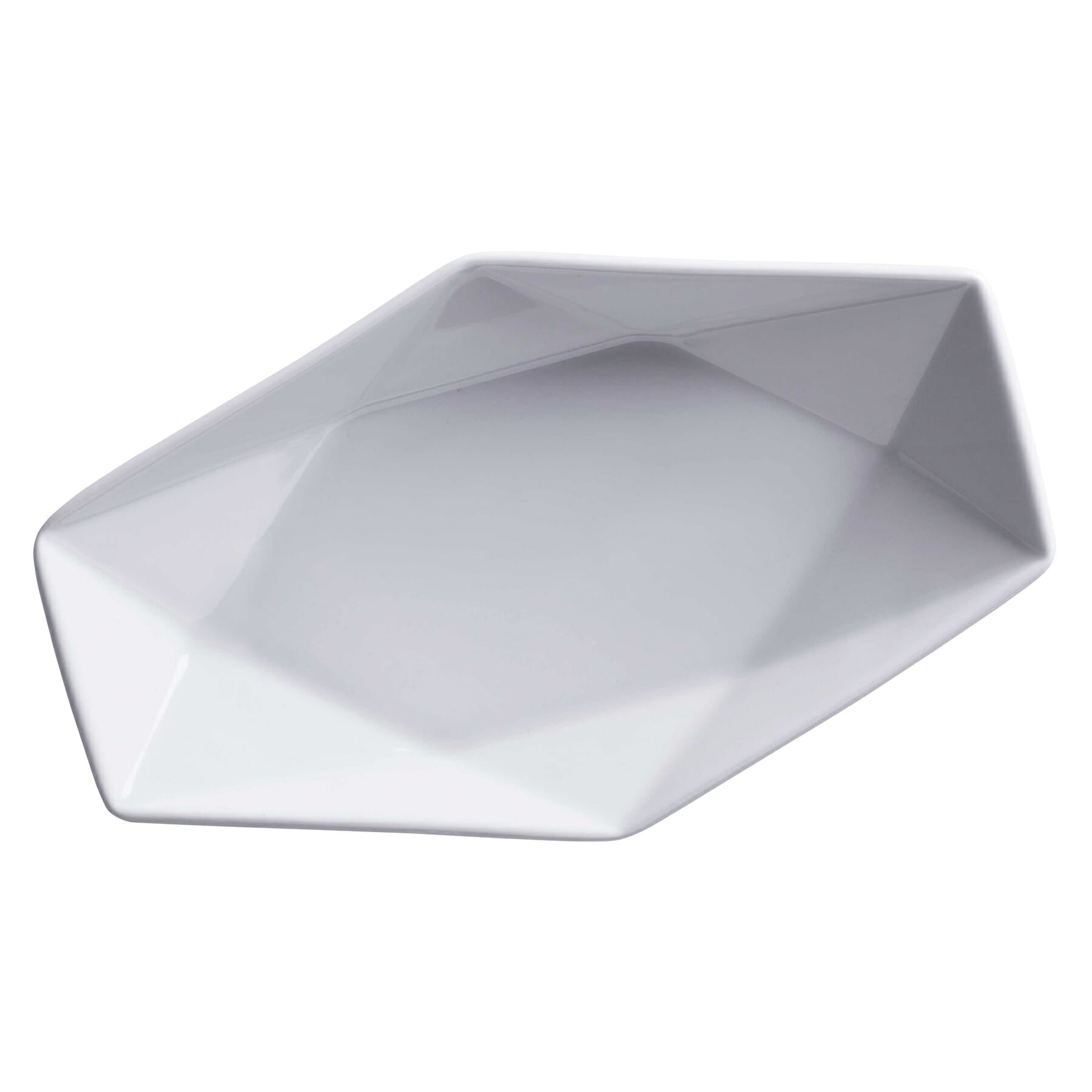 Corona Actualite 4-1/4" Hexagonal Napkin Plate, White