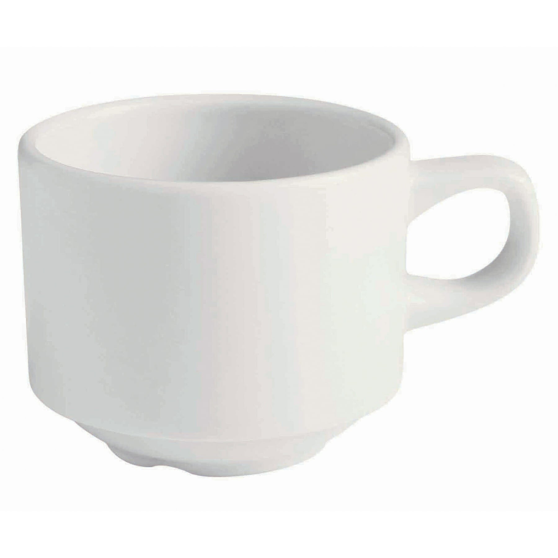 Corona Actualite 8.1 oz. Stackable Tea Cup, White