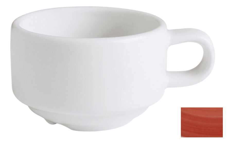 Corona Calypso 2.9 oz. Stackable Espresso Cup, Coral