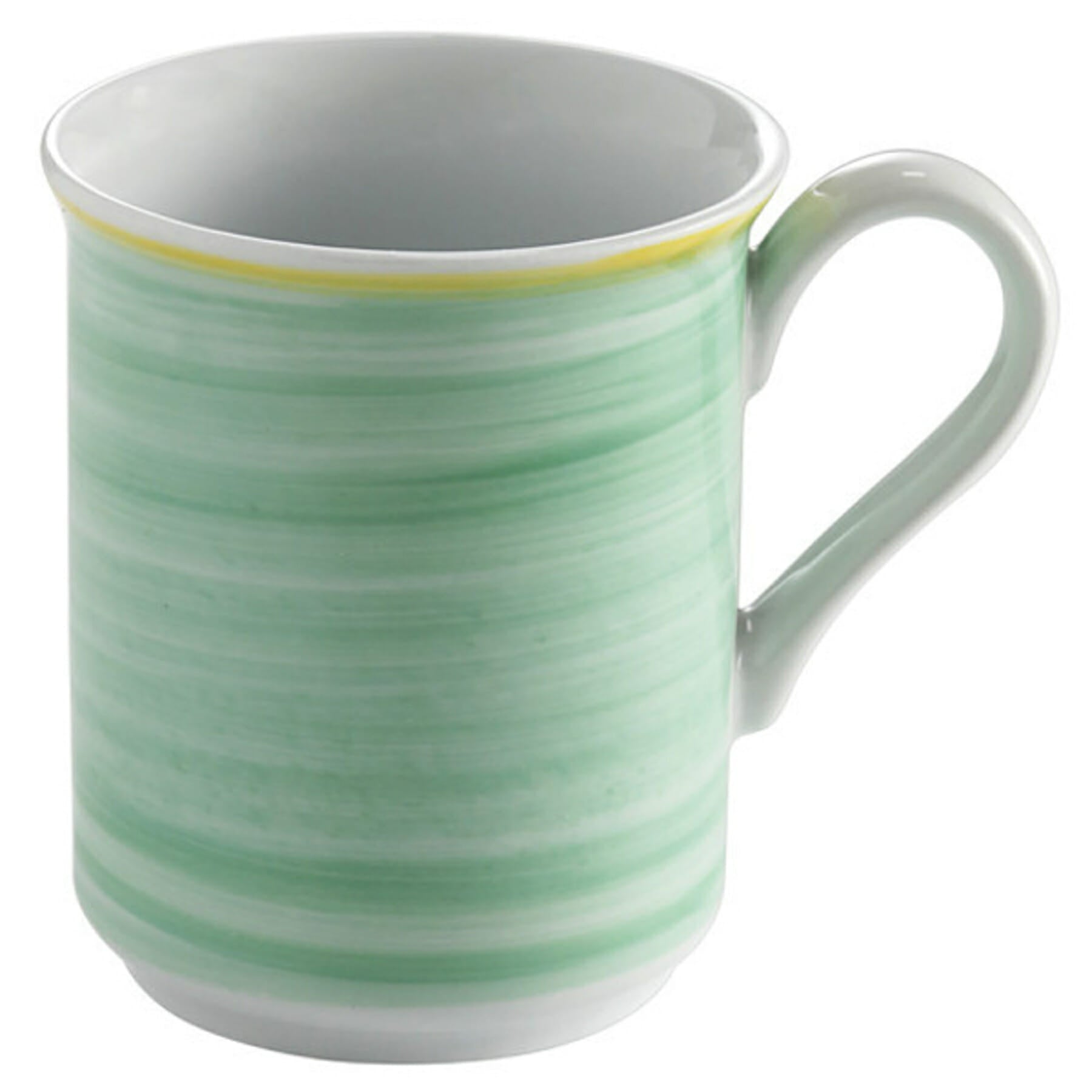 Corona Calypso 11 oz. Mug, Green with Yellow Rim