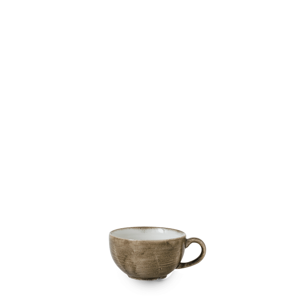 Stonecast Patina 8 oz. Antique Taupe Cappuccino Cup