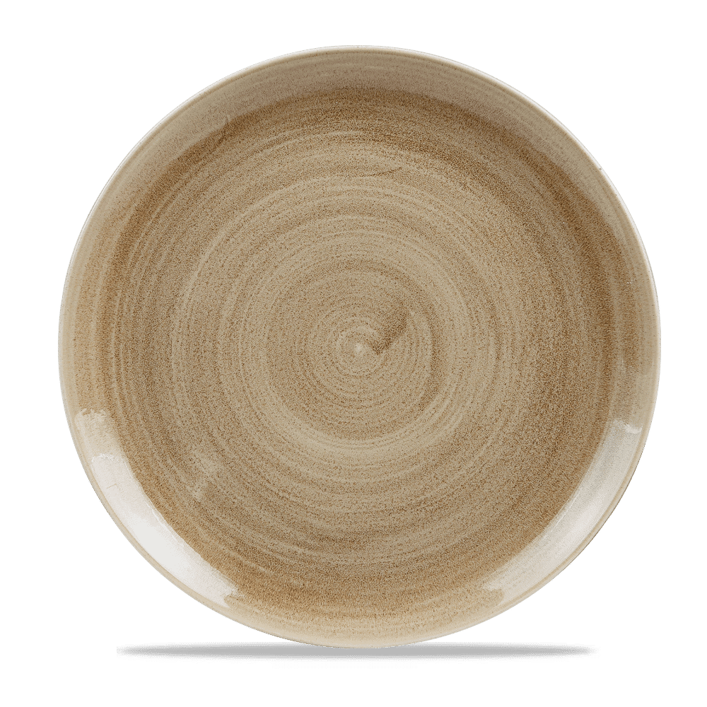 Stonecast Patina 12 3/4" Antique Taupe Coupe Plate