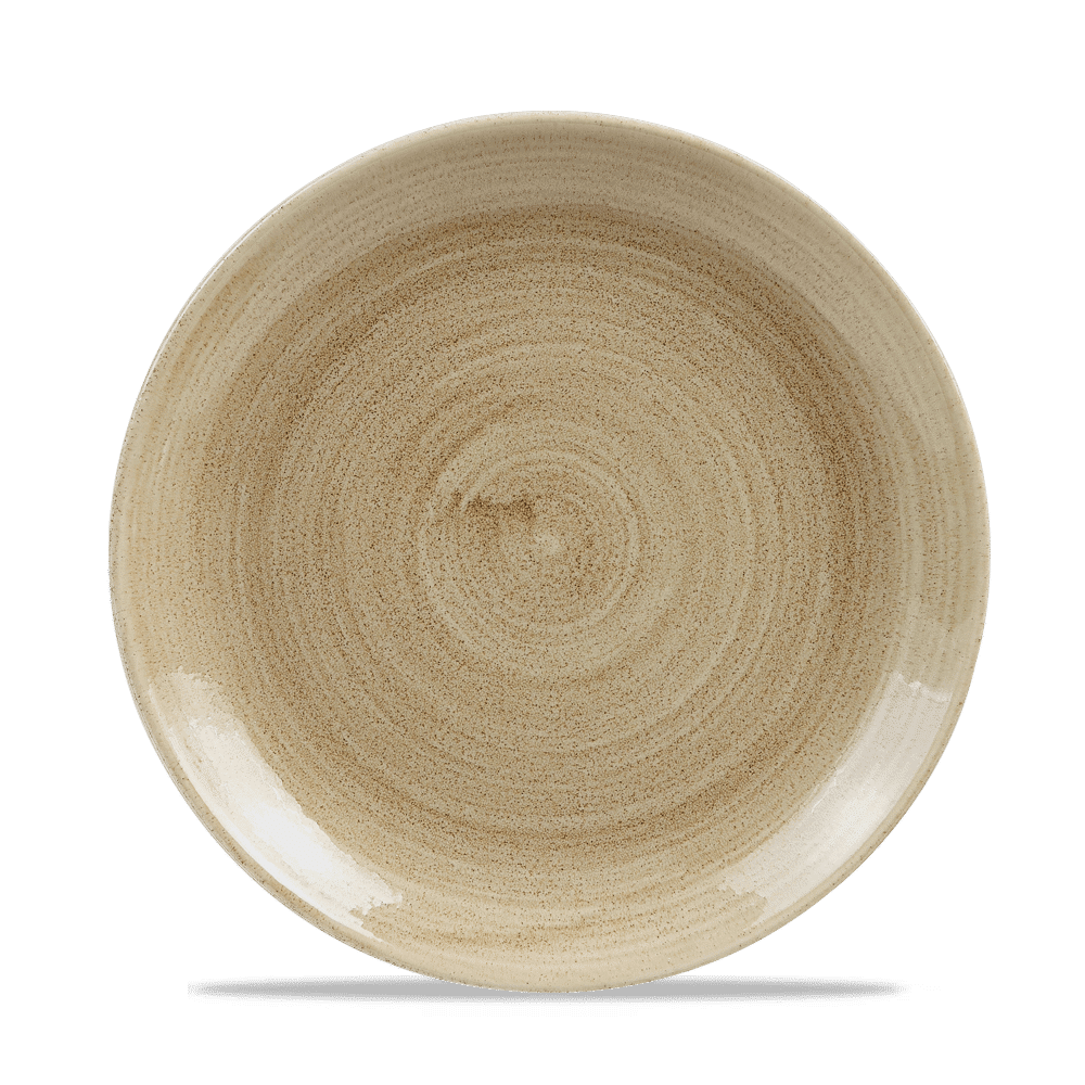 Stonecast Patina 8 2/3" Antique Taupe Coupe Plate