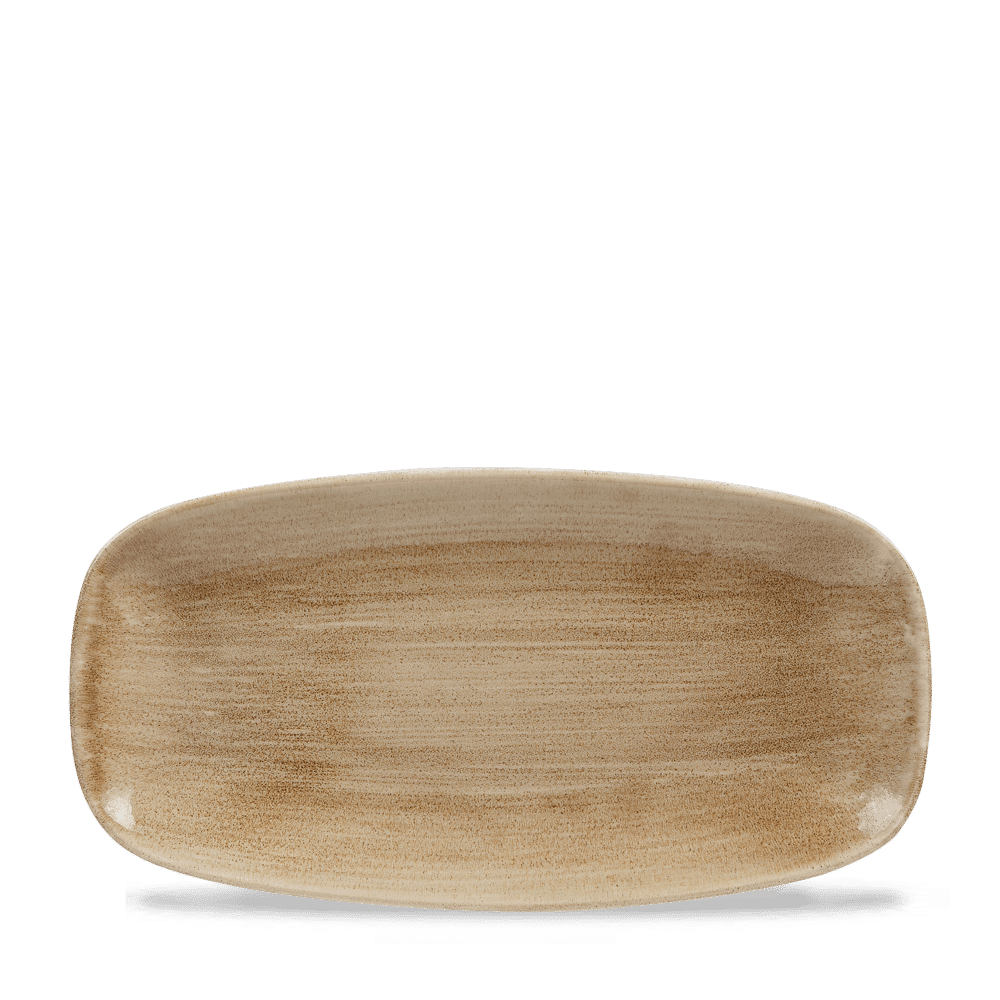 Stonecast Patina 11 3/4" x 6" Antique Taupe Oblong Plate