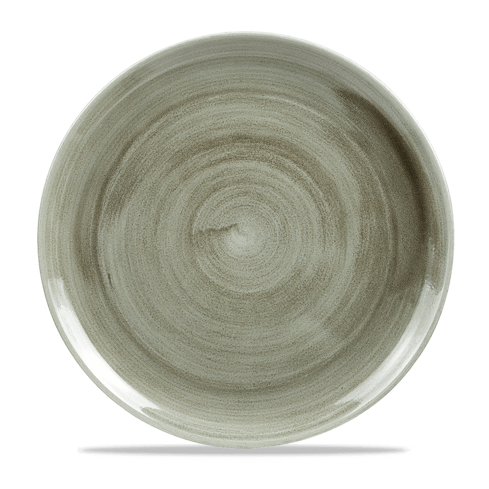 Stonecast Patina 11 1/4" Burnished Green Coupe Plate