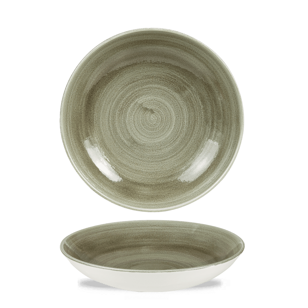 Stonecast Patina 40 oz. Burnished Green Coupe Bowl