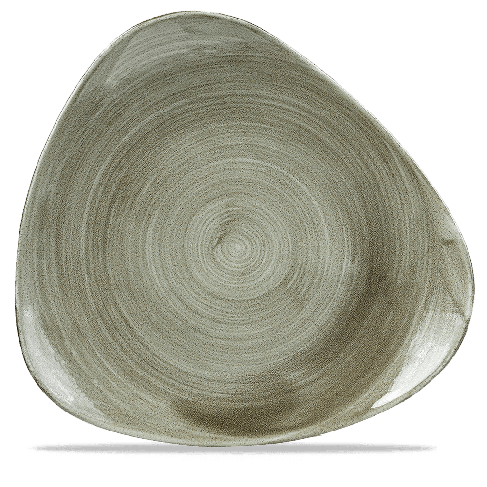 Stonecast Patina 12-1/4" Burnished Green Coupe Plate