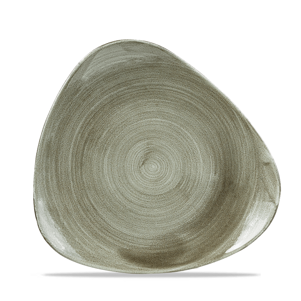Stonecast Patina 9" Burnished Green Coupe Plate