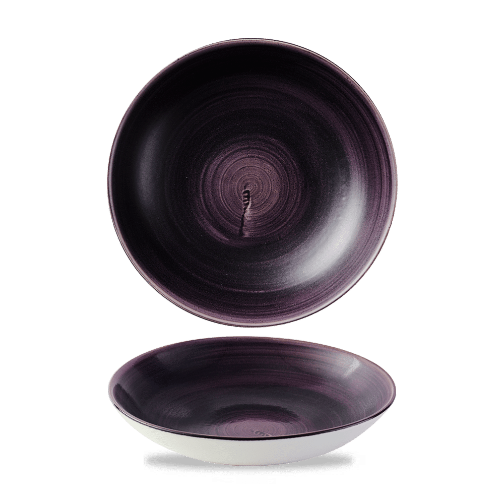 Stonecast Patina 15 oz. Deep Purple Coupe Bowl