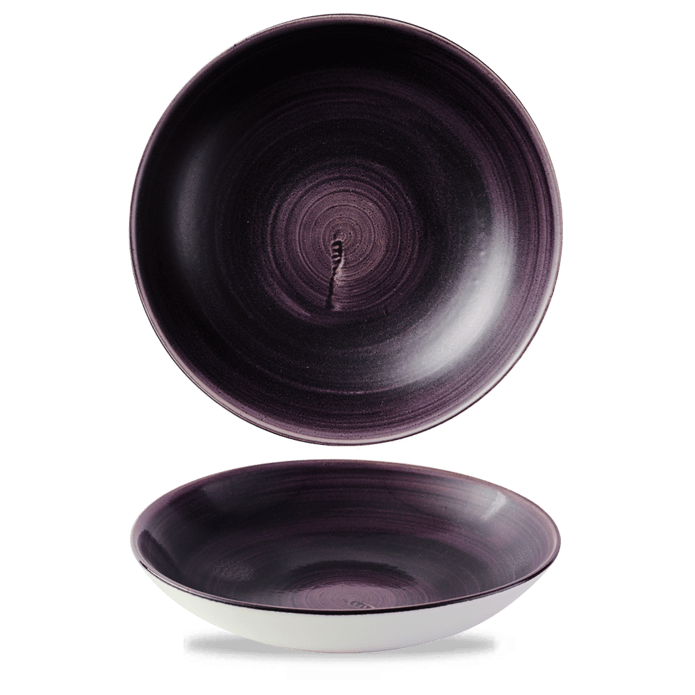 Stonecast Patina 40 oz. Deep Purple Coupe Bowl