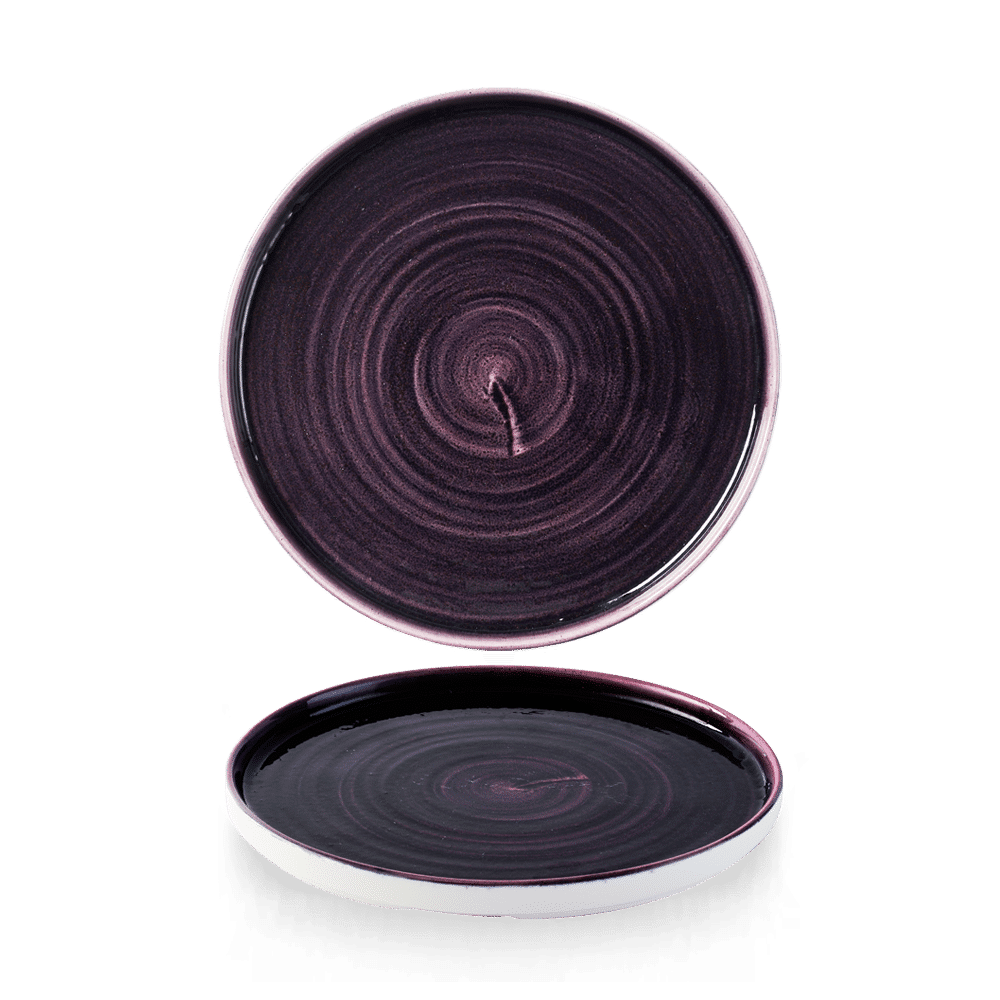 Stonecast Patina 8.25" Deep Purple Walled Plate