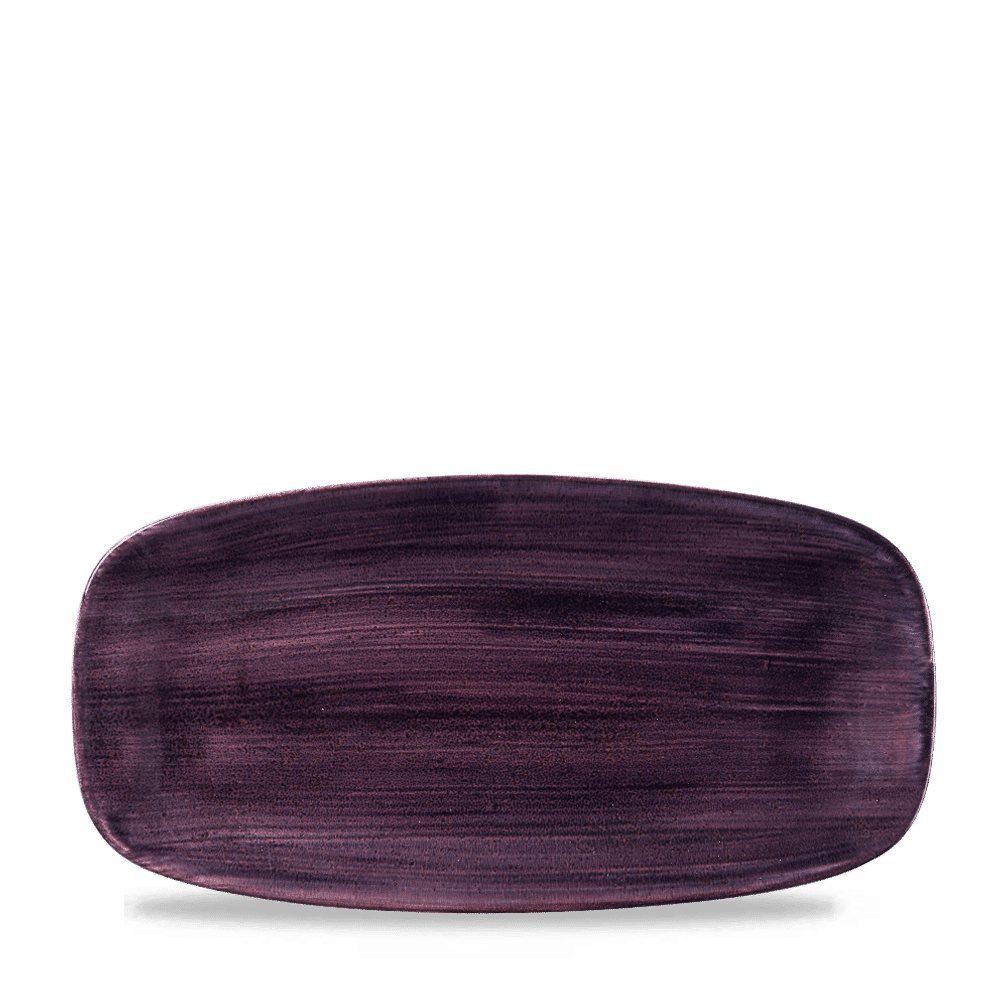 Stonecast Patina 11 3/4" x 6" Deep Purple Oblong Plate