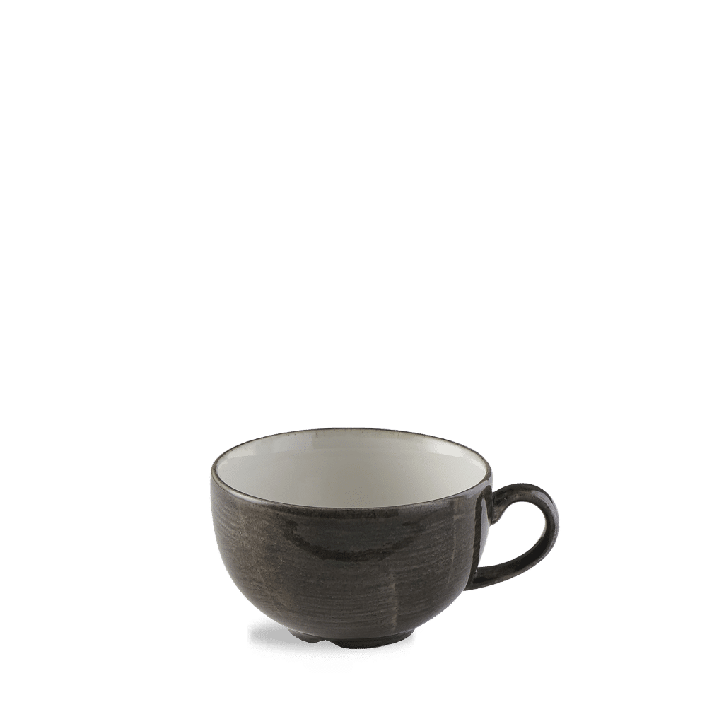 Stonecast Patina 12 oz. Iron Black Cappuccino Cup