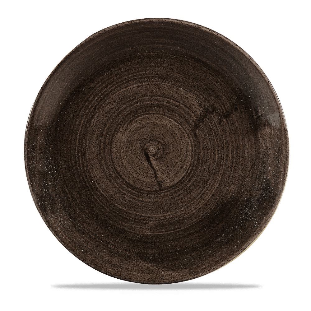 Stonecast Patina 11 1/4" Iron Black Coupe Plate