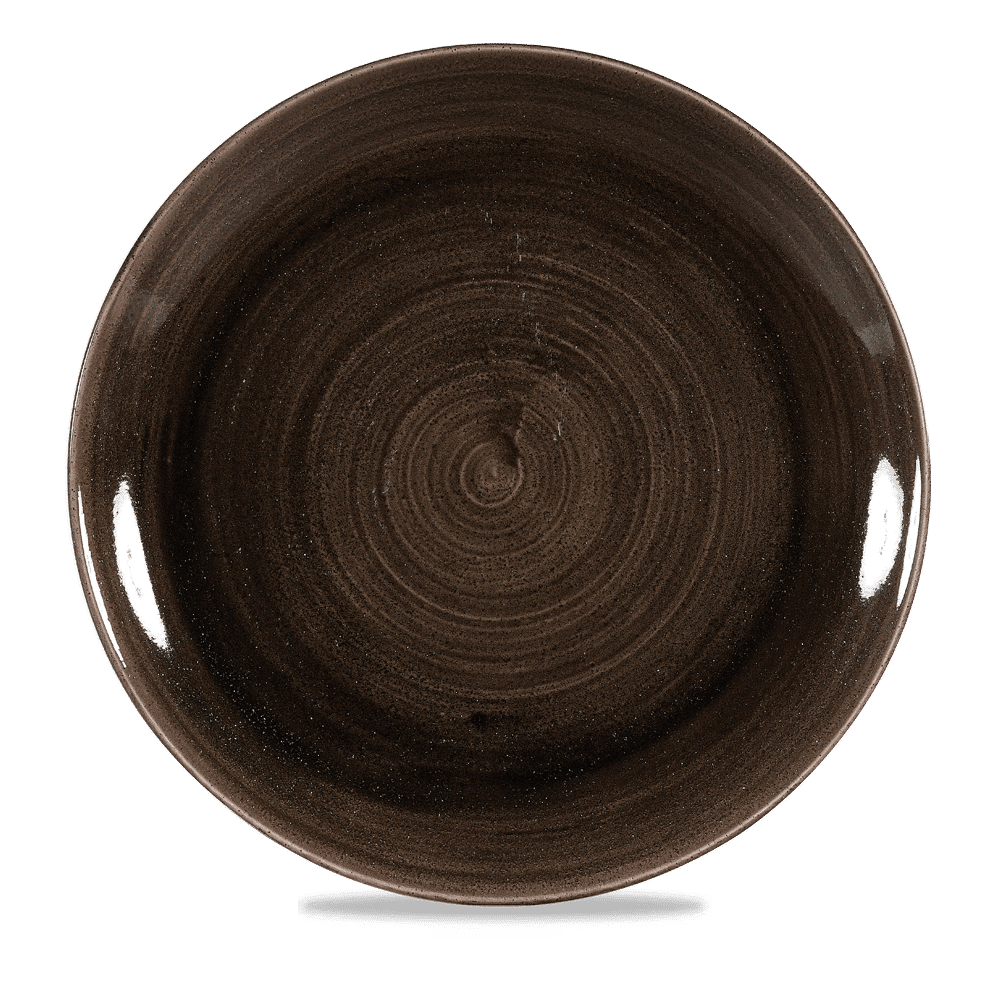 Stonecast Patina 12 3/4" Iron Black Coupe Plate