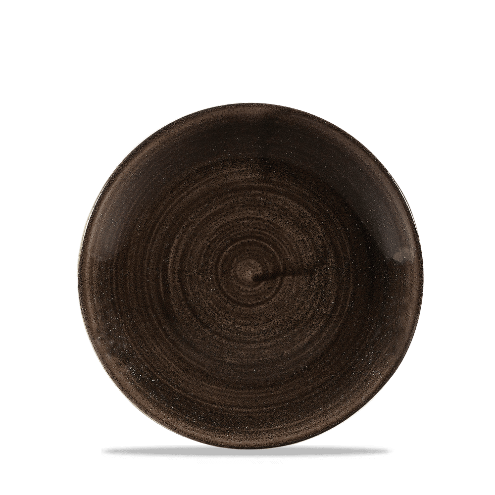 Stonecast Patina 6 1/2" Iron Black Coupe Plate